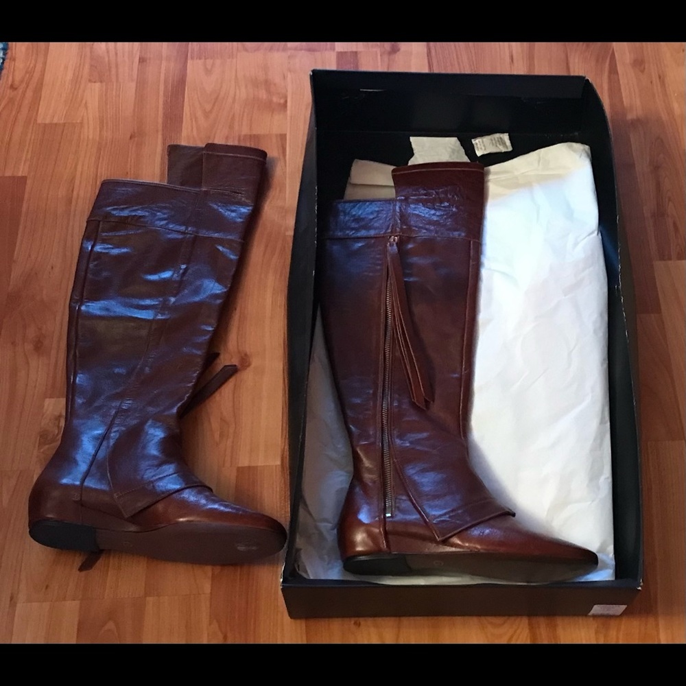 Derek Lam 20 Crosby OTK Brown Boots - Picture 5 of 5